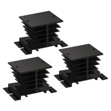 Твердотельные реле теплоотвода, 3 шт. алюминиевый радиатор PID регулятор температуры теплоотвод для твердотельного реле и радиатора SSR M