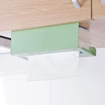 

Space Saving Tissue Box Napkin Holder Papers Container No Drilling Storage Rack Bathroom Cabinet Hanging Home Hotel Desk