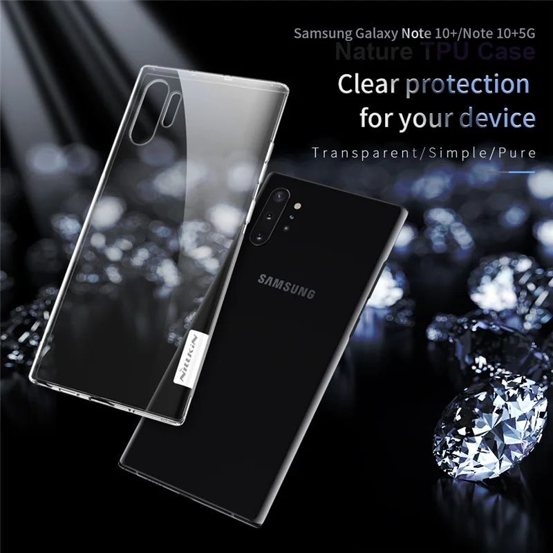 

10Piece/lot For Samsung Galaxy Note 10+ Case NILLKIN Ultra Thin Slim TPU Case For Samsung Note 10 Plus Note 10+ 5G Fitted Cases
