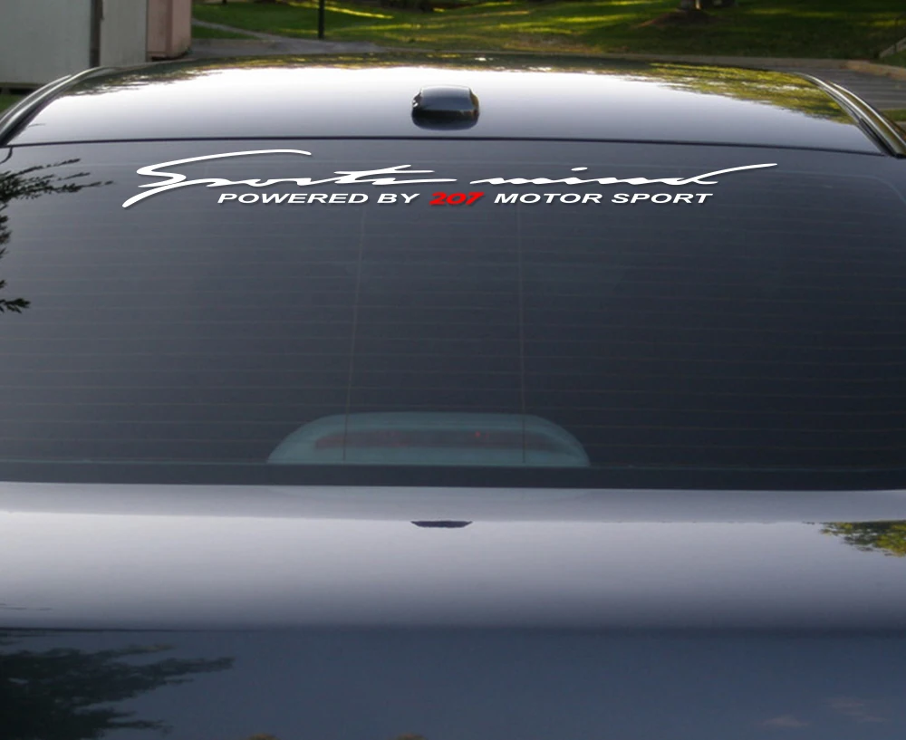 Sport Vinyl Car Stickers And Decals For Peugeot 207 Auto Reflective PVC Front Windscreen Rear Windshield Decor Decal Accessories (3)