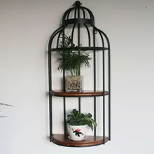 Retro Iron Walls Garment Restaurant Bird Cage Flower Frame Modern Home Walls Wall Sidebar Decoration Frame 030 Y grocery american country letter insert flower insert clothing store wall decoration strong hook home decoration direct 030 y