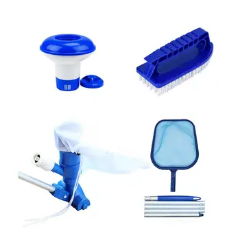 

1 Set Maintenance Tool Cleaning Head Leaves Net Vacuum Head Pill Dispenser For Fountain Pool Hot Tub Spa