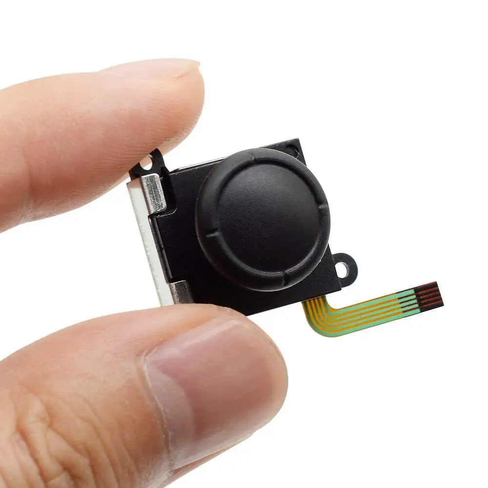 

1Pcs Left/Right Controller 3D Analog Sensor Gamepad Stick Repair Tool for Nintend Switch Joy Con Replacement with Silicone Caps