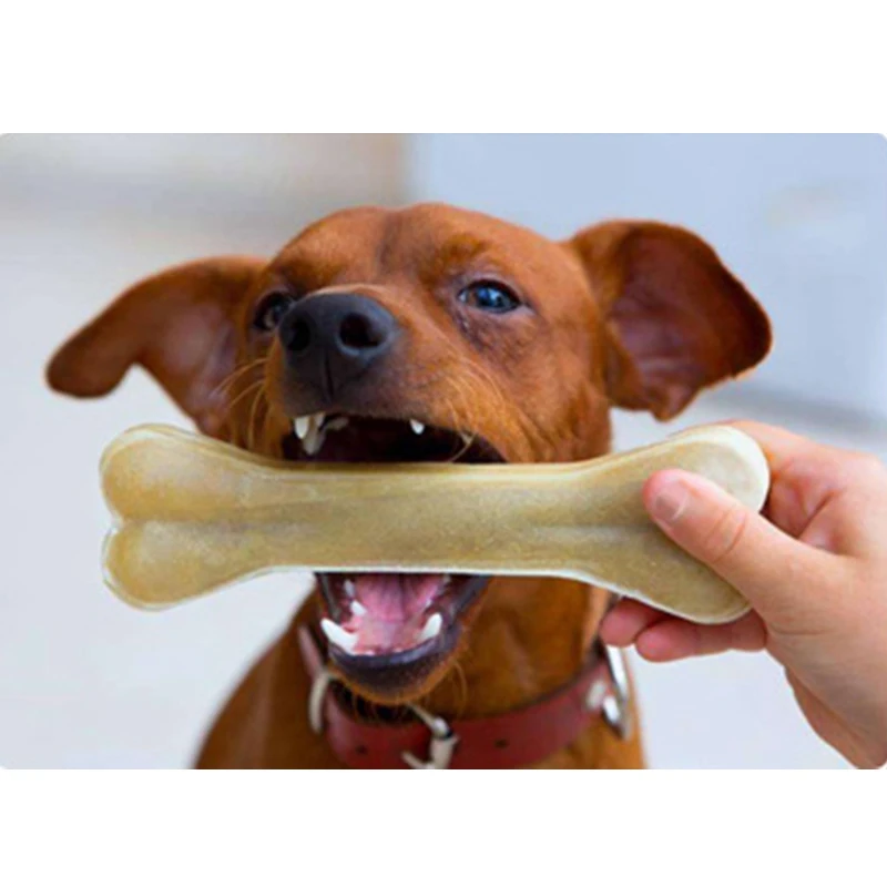 Собака жует игрушки Поставка игрушек для домашних животных кожа воловья кость молярные Зубы Чистая палочка еда лакомства кости для собак аксессуары для щенков