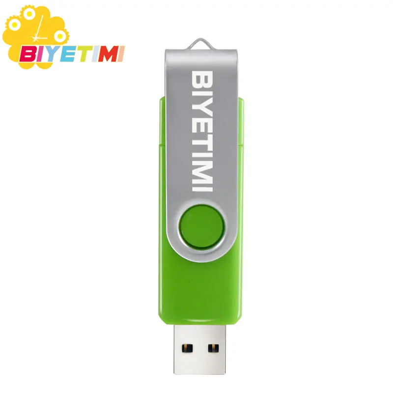 USB флеш-накопитель Biyetimi, флеш-накопитель, флешка, 8 ГБ, 16 ГБ, 32 ГБ, OTG, внешний накопитель, Usb карта памяти, флеш-накопитель для смартфона - Цвет: Зеленый