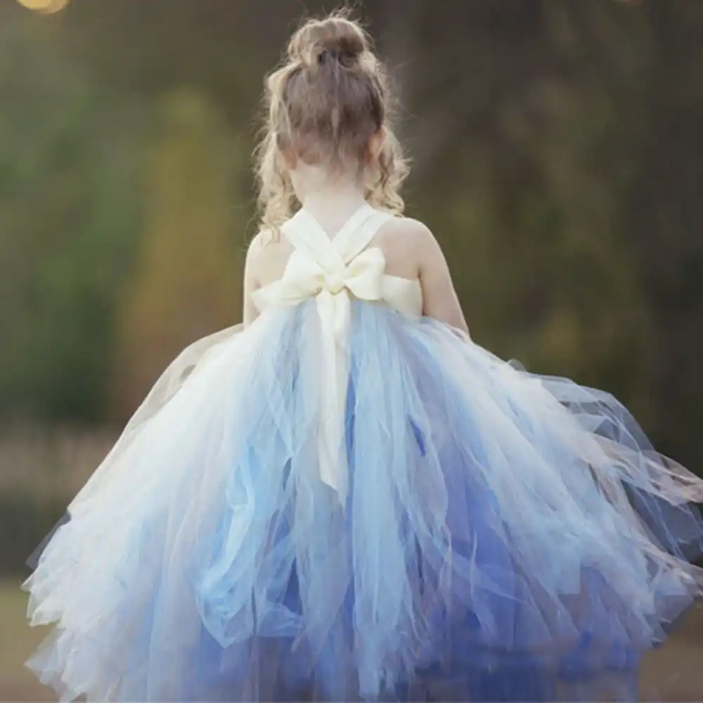 dusty blue girls dresses