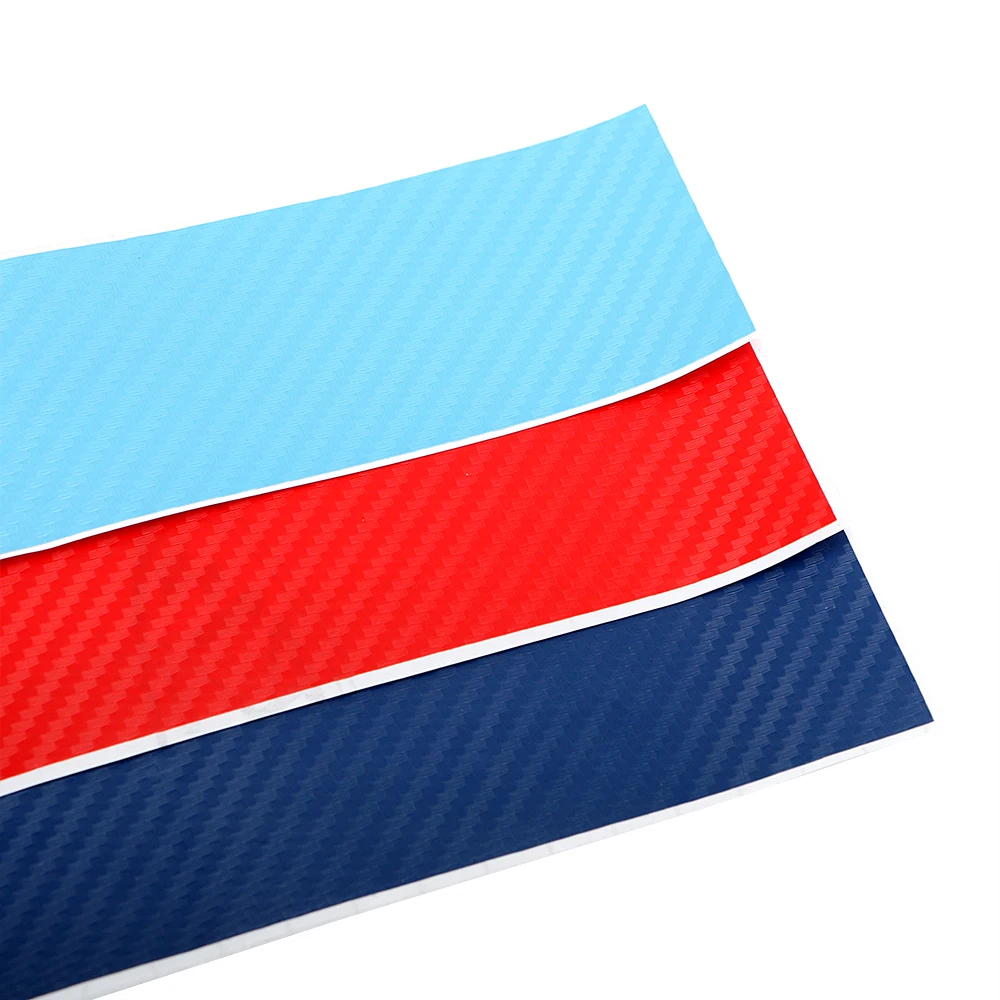 3 шт./компл. автостайлинг наклейки для автомобиля из углеродного волокна передняя