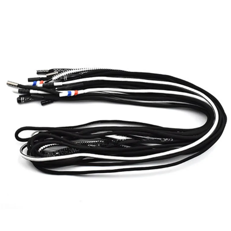 2 шт. хлопок плоская/круглая эластичная веревка для брюк одежда пояс шнурок