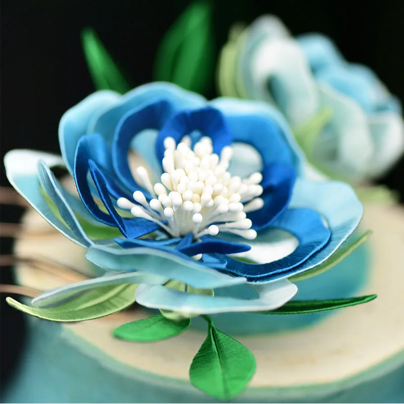 Creative rose hairpin DIY kit traditional hand-wrapped hair hair decoration silk thread winding easy to learn