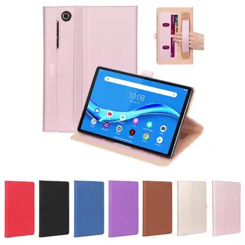 

For Lenovo M10 FHD Plus 10.3 TB-X606F PU Leather Cover Protective Case with Cards Slot Retro Texture Holder