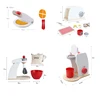 Wooden Kitchen Pretend Play Toy Simulation Wooden Coffee machine Toaster Machine Food Mixer Baby Early Learning Educational Toys 5