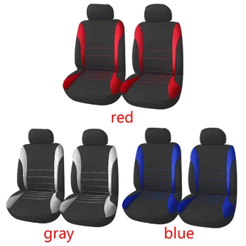 

Vehemo 4 PCS/ Set Car Front Seat Non-Slip Comfortable Dustproof Cover for Vehicle