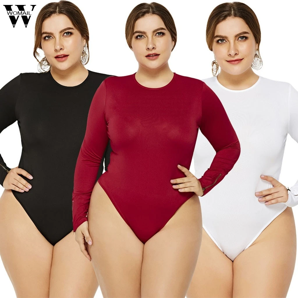 Womail plus size bodysuit Women fashion Sexy long Sleeve Bodysuit Bandage Skinny Romper fashion fall Female Overall Bodysuit Womail plus size bodysuit Women fashion Sexy long Sleeve Bodysuit Bandage Skinny Romper fashion fall Female Overall Bodysuit