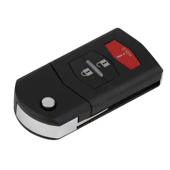

2 Button Remote Key Fob Shell Case Folding Flip With Uncut Blade For Mazda 3 5 6 RX-8 CX-7 Free Shippping