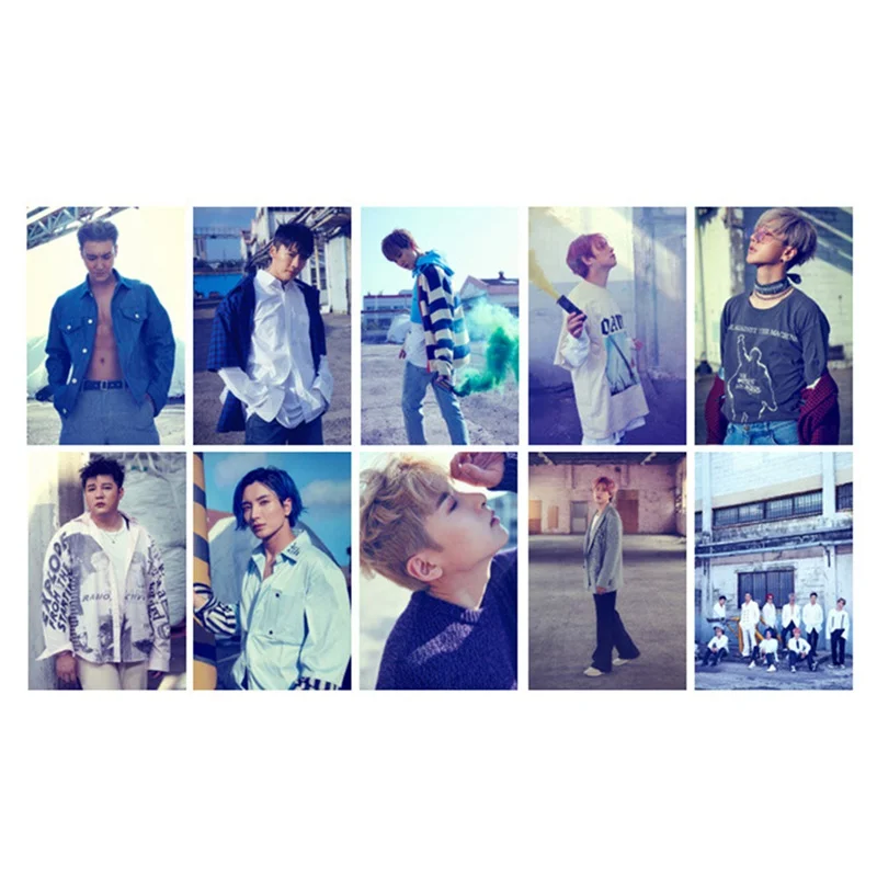 10 шт./компл. Kpop Super Junior альбом автограф Фотокарта Dong коллективных карты Бумага фотокарточек фотография