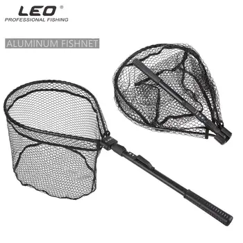 

HobbyLane High Strength Aluminum Alloy Fast Folding Fly Fishing Landing Net Nylon Mesh Fishing Tackle
