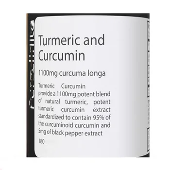 

1100mg Turmeric and 95% C urcumin x 180 pcs (with 5mg black pepper)
