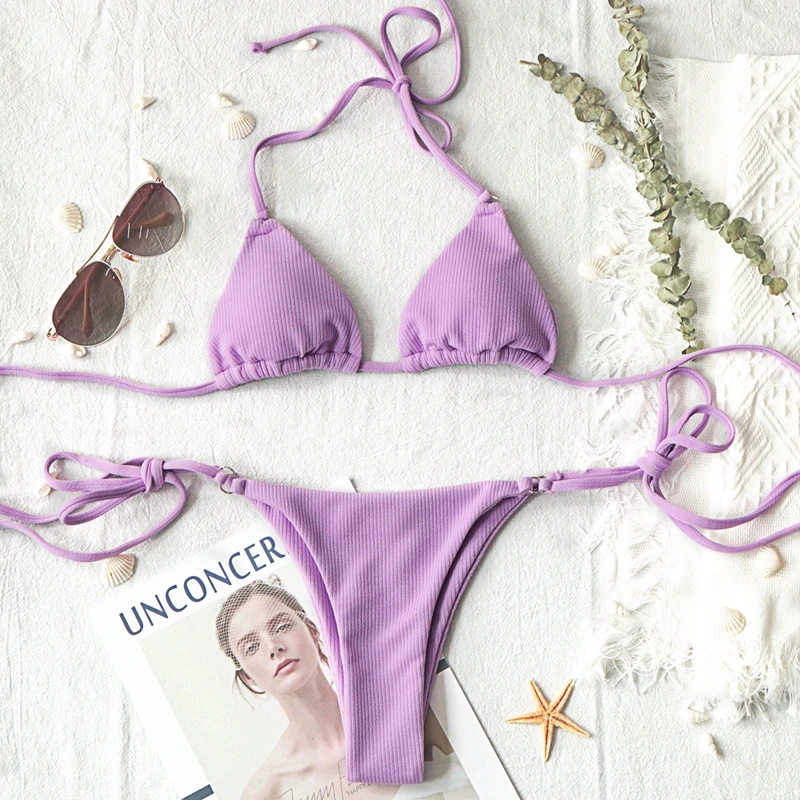 Microbikini brasileño para mujer, traje de baño para mujer, conjunto de Bikinis para mujer, traje de baño para mujer 2021