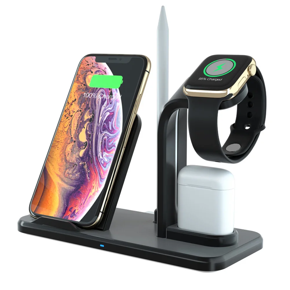 

3 In1 Qi Wireless Charger Dock Stand Station for Apple Watch 2/3 Airpods iPhone JLRJ88