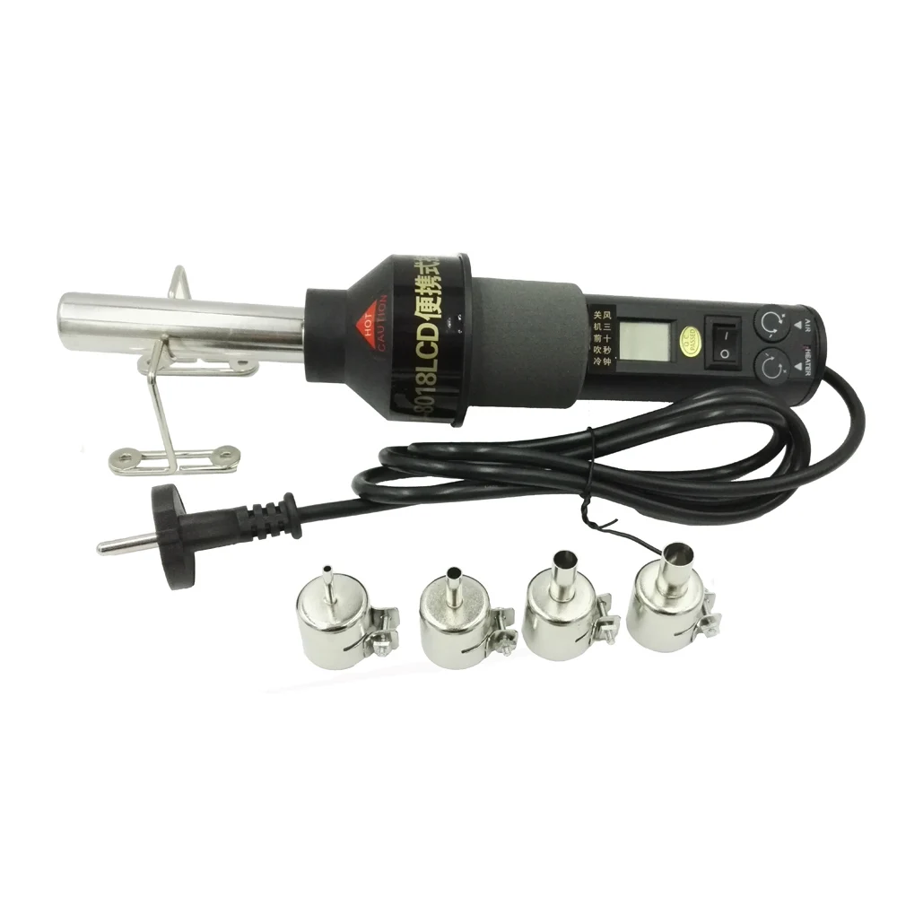 220V ЖК дисплей цифровые тепловые пушки горячего воздуха пистолет распайки
