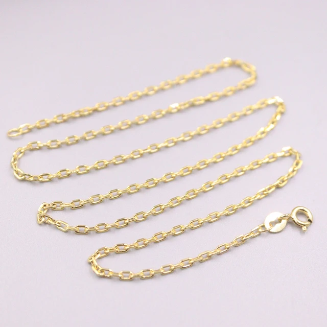 Au 750 18k Yellow Gold Chain Women 