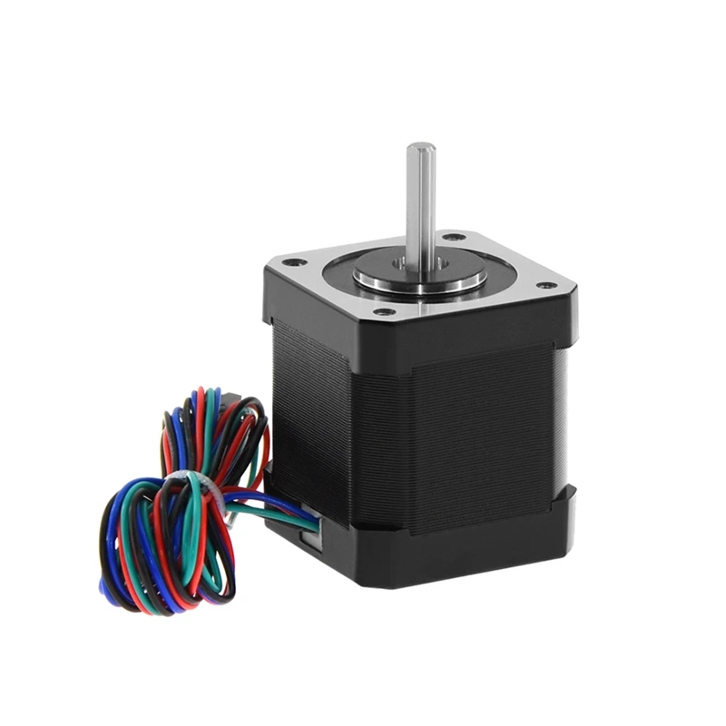Шаговый электродвигатель Nema 17 48 мм 42bygh 2A 4 Lead (17Hs8401) кабель 1 м для 3D принтера с ЧПУ