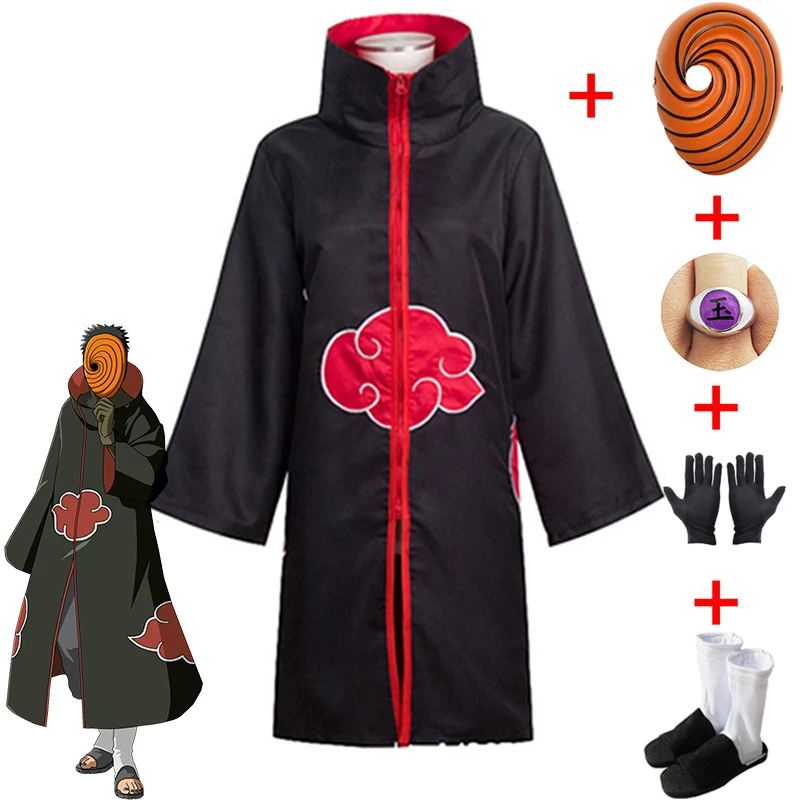 Hot Anime Obito Cosplay Costume for Boys Mask Carnival Halloween Children Adult Suitable Height 135cm-185cm |
