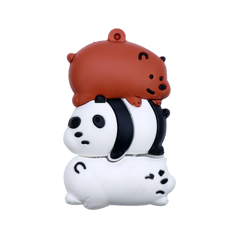 M1 Panda Флешка 128 ГБ 256 ГБ USB мультяшка флэш-накопитель 64 ГБ 32 ГБ 16 ГБ 8 ГБ 4 ГБ карта памяти животного realy емкость флеш-накопитель - Цвет: M1