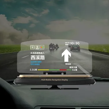 

Universal Car HUD Head Up Display Mobile Phone GPS Navigation HUD Bracket For Smart Phone Car Stand Folding Holder