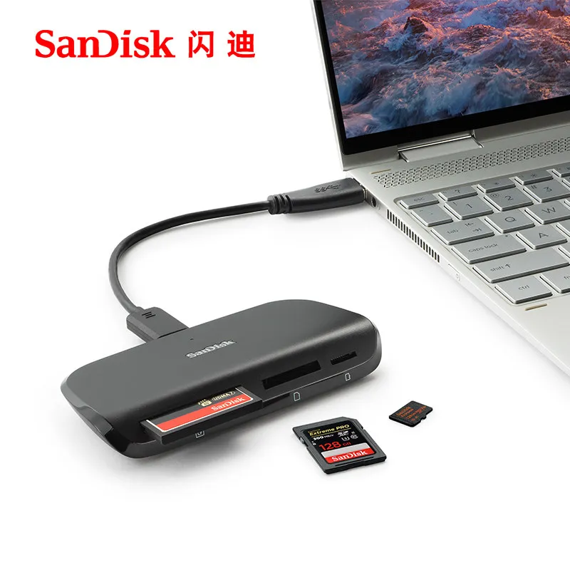 SanDisk Многофункциональный кард-ридер UHS-II usb3.0 компьютера SD карты TF Мультфильм с SDDR-489