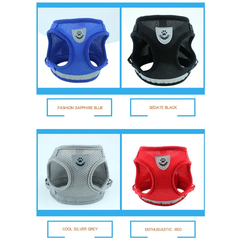 Dog-Cat-Harness-Pet-Adjustable-Reflective-Vest-Walking-Lead-Leash-for-Puppy-Polyester-Mesh-Harness-for (2)