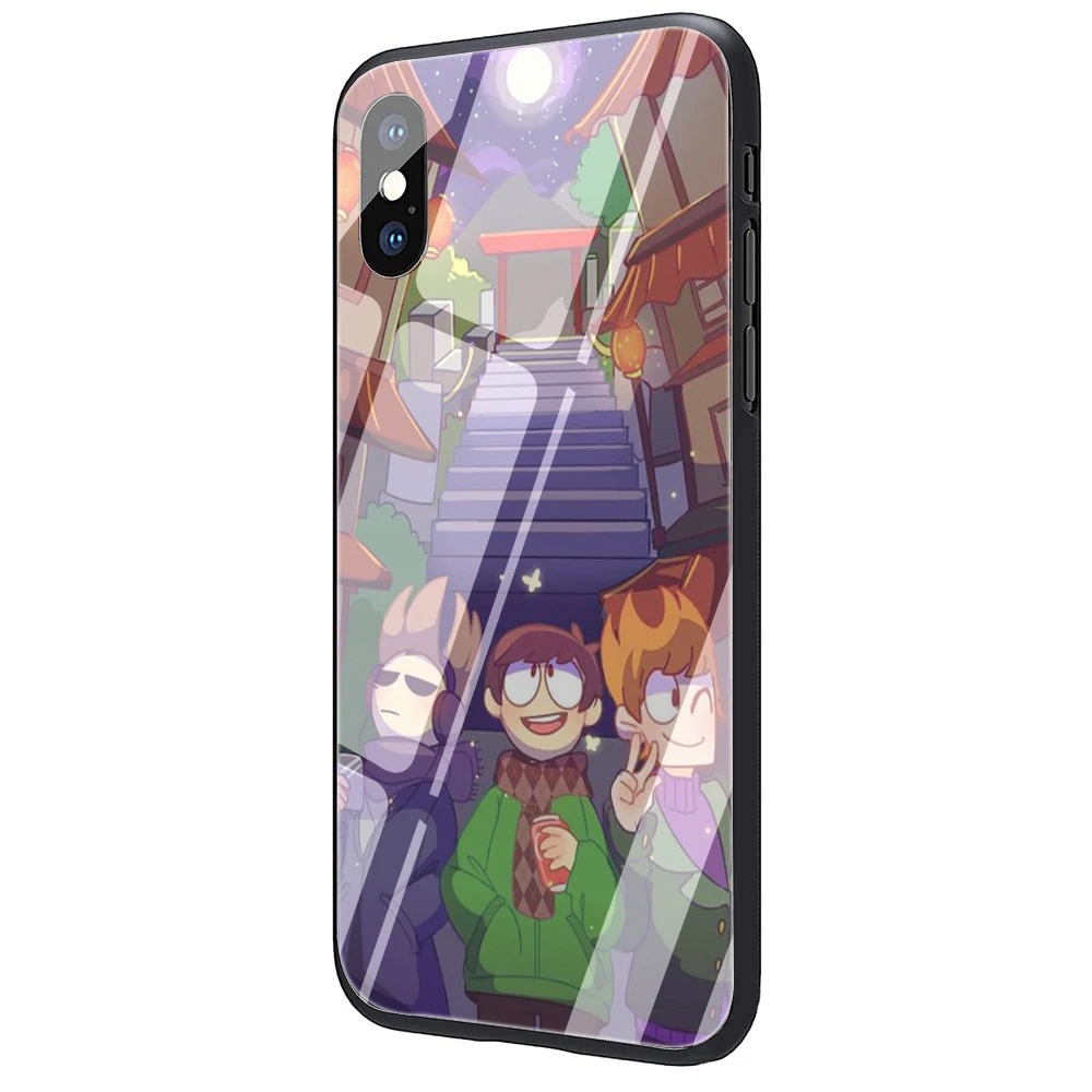 EWAU Eddsworld закаленное стекло чехол для телефона чехол для iPhone 5 5S SE 6 6s 7 8 Plus X XR XS 11 Pro Max