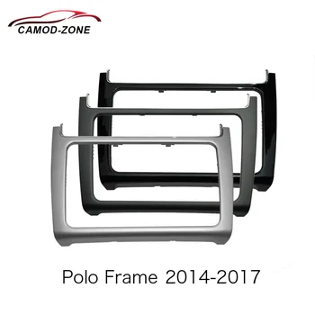 

ABS Interior Dash Center Console Trim Bezel Panel Radio DVD Face Frame for VW POLO 2014-2017
