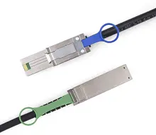 QSFP (SFF-8436) MiniSAS (SFF-8088) DDR Гибридный Кабель SAS, 100-ом, 1-m(3.3ft) QSFP (SFF-8436) MiniSAS (SFF-8088) DDR Гибридный Кабель SAS, 100-ом, 1-m(3.3ft)