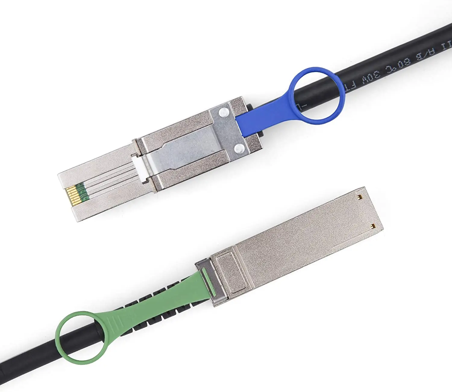 QSFP (SFF8436) to MiniSAS (SFF8088) DDR Hybrid SAS Cable, 100Ohm, 1