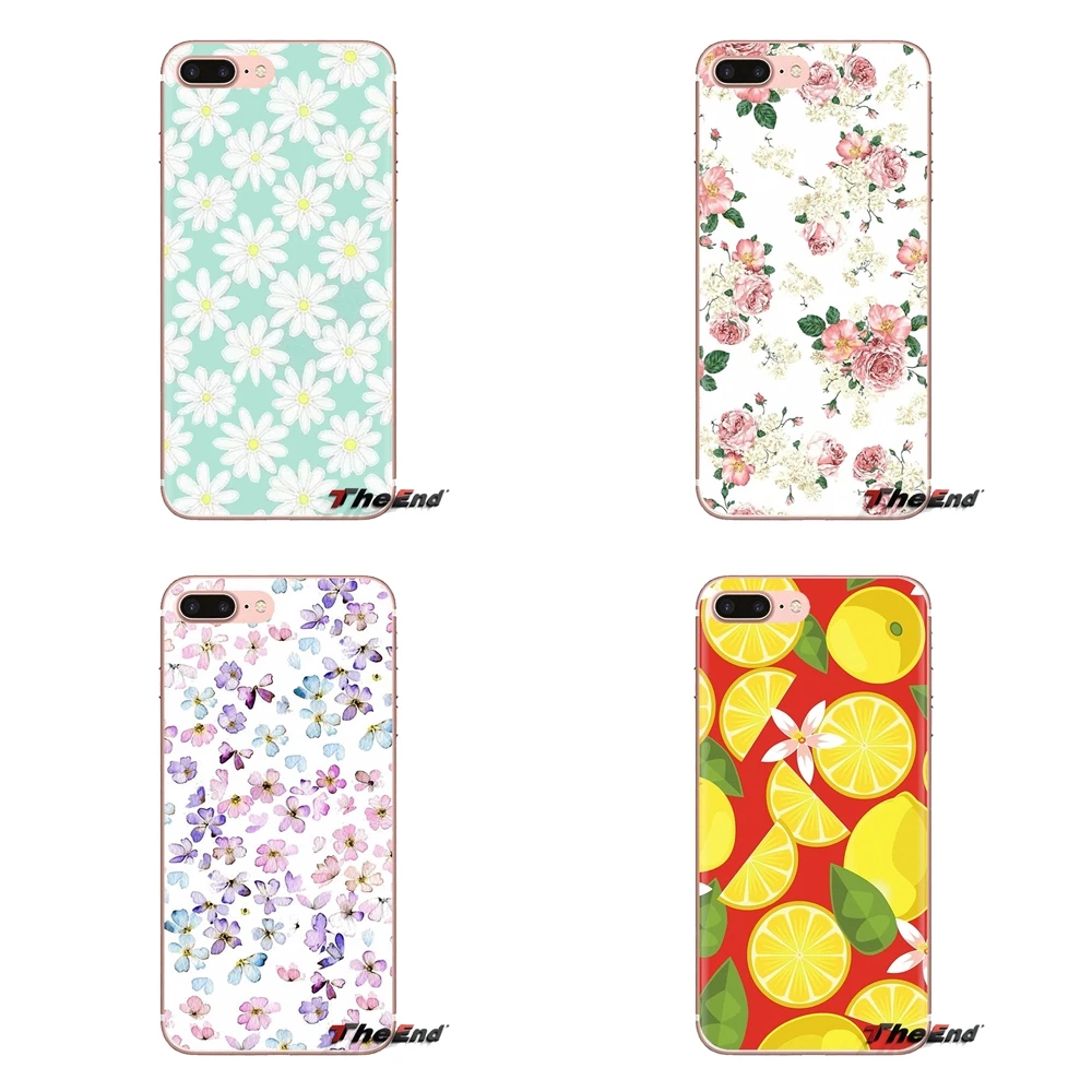 Flowers Fruit Rose Peony For Huawei Mate Honor 4C 5C 5X 6X 7 7A 7C 8 9 10 8C 8X 20 Lite Pro Transparent Soft Shell Covers |