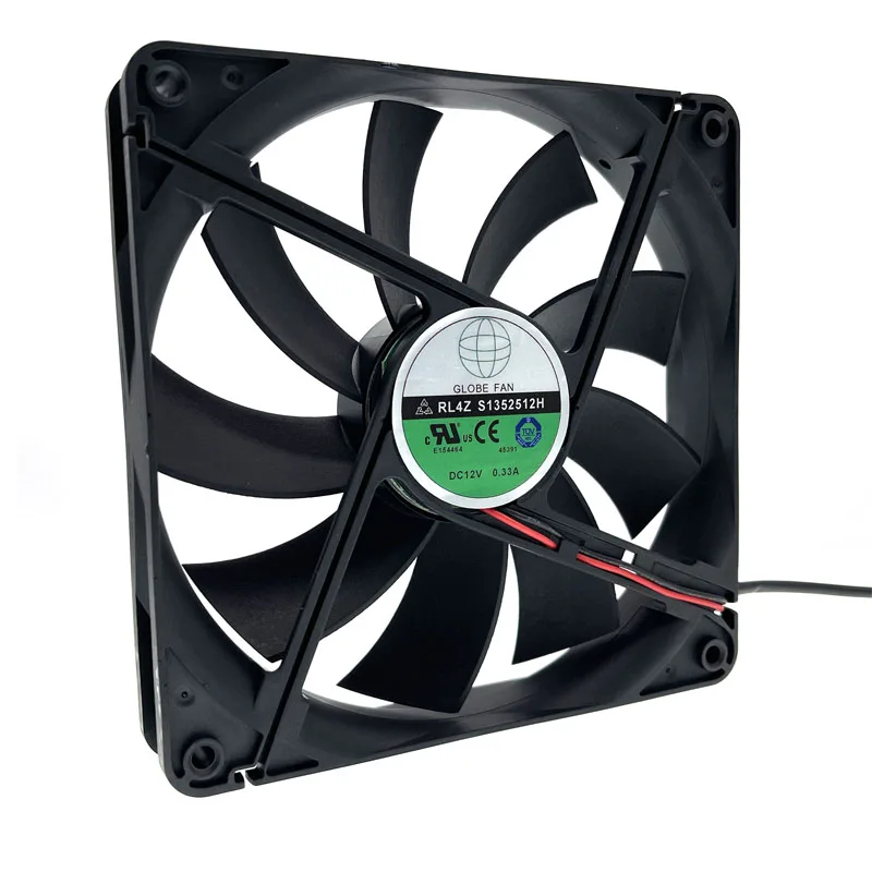 135mm PSU Cooling Fan RL4Z S1352512H 12V 0.33A 13.5CM Chassis Power Supply Cooling Fan 135x135x25mm Cooler 135mm PSU Cooling Fan RL4Z S1352512H 12V 0.33A 13.5CM Chassis Power Supply Cooling Fan 135x135x25mm Cooler