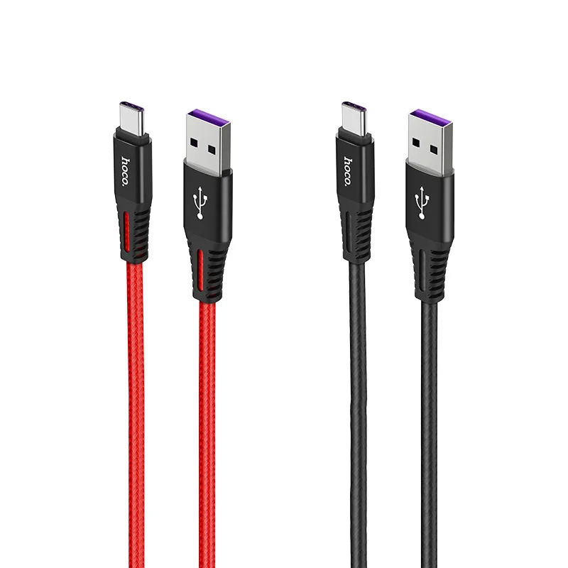 HOCO X22 20 шт./лот 1 м 5A супер зарядка usb type C кабель для samsung S10 S9 huawei P30 Xiaomi USB-C быстрое зарядное устройство