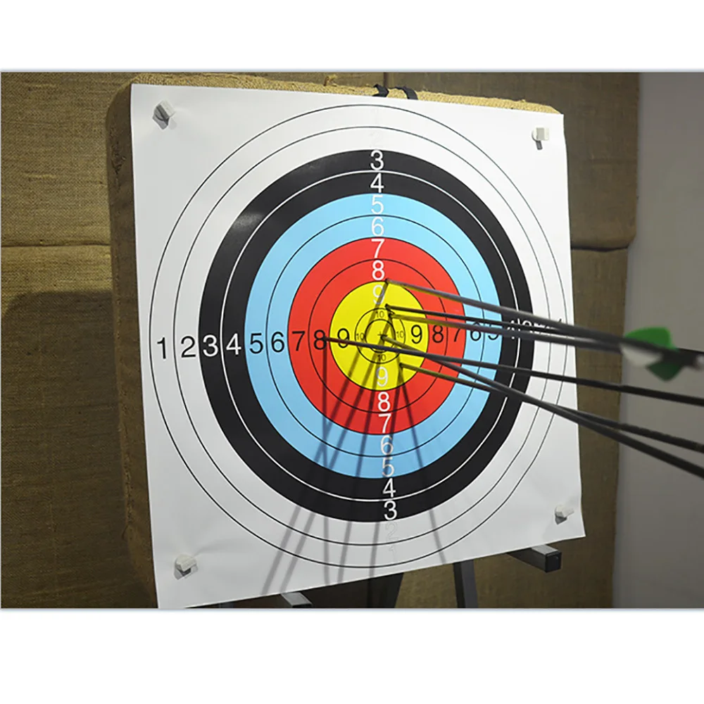 Cible de tir à l'arc anti-courbe pour enfants, arc et flèche traditionnels  à nervures droites, cible de tir à l'arc en plein air, 50x2cm - AliExpress