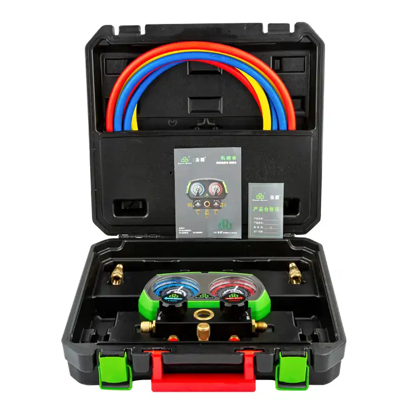 Dszh St 268 Hvac A C冷凍キットacマニホールドゲージセットオートサービスカーエアコン修理フッ素充填ツール 圧力ゲージ Aliexpress