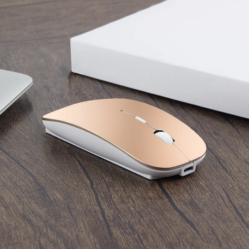 Беспроводная Bluetooth мышь для MacBook Air Pro перезаряжаемая Бесшумная мини ноутбука iMac 13