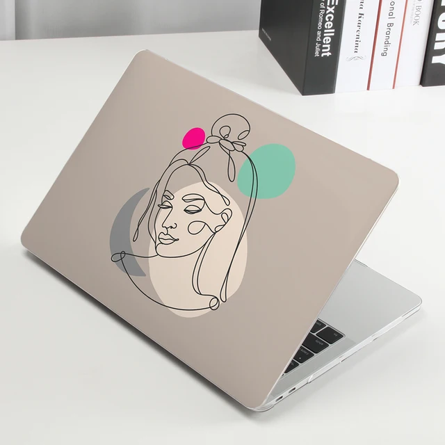 3D Printing Abstract Lines Woman Case For Macbook Air 13 A2337 A2179 A2338 2020 M1 Chip Pro 12 11 15 A2289 Mac book Pro 16 A2141 MM180-sj-TM