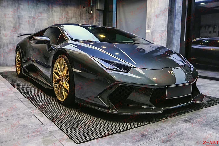 Z-ART сухого углеродного волокна переднего бампера для Lamborghini LP580 LP610 модифицированный передний бампер для Huracan углеродного волокна переднего бампера