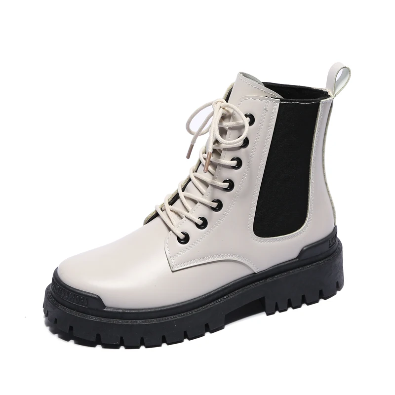 Begocool женские ботинки мартинсы на толстой подошве модная дизайнерская обувь