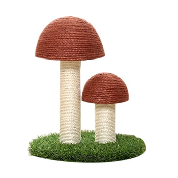 

Practical Kitten Scratchers Tree Tower Scratching Mushroom Design Cat Scratches Sisal Rope Toys Cat Scratcher