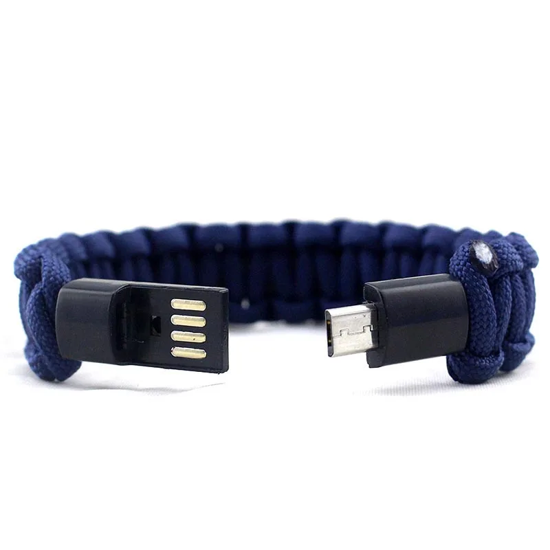 USB кабель браслет зарядный кабель-трос для синхронизации данных для samsung Galaxy S5 S6 Edge J5 A3 Xiaomi Redmi