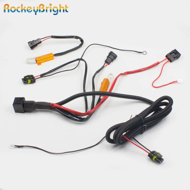 75W/100W H8 H11 880 Type Relay Wiring Harness for HID Kit Installation
