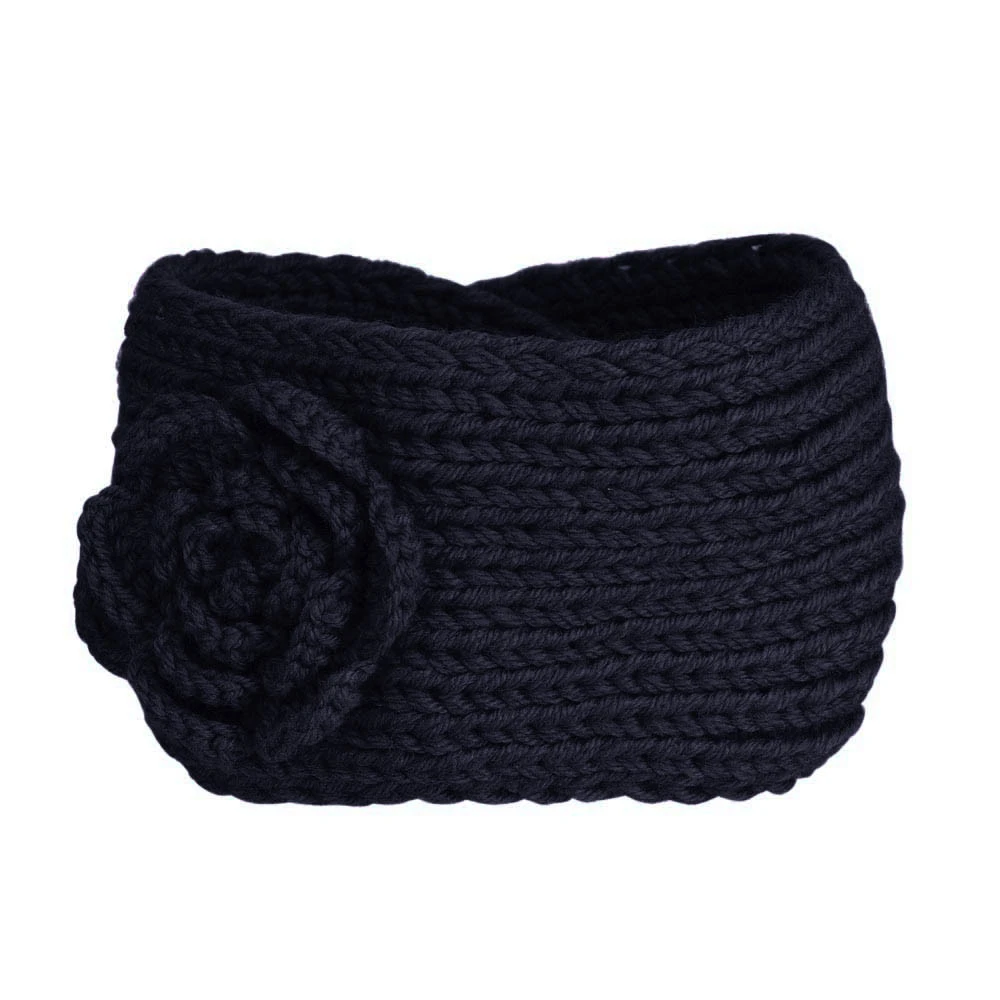 2019 Winter Warmer Knitted Elastic Wide Headbands Turban Lady Women Wide Stretch Solid Hairband Headwrap Hair Accessories 923