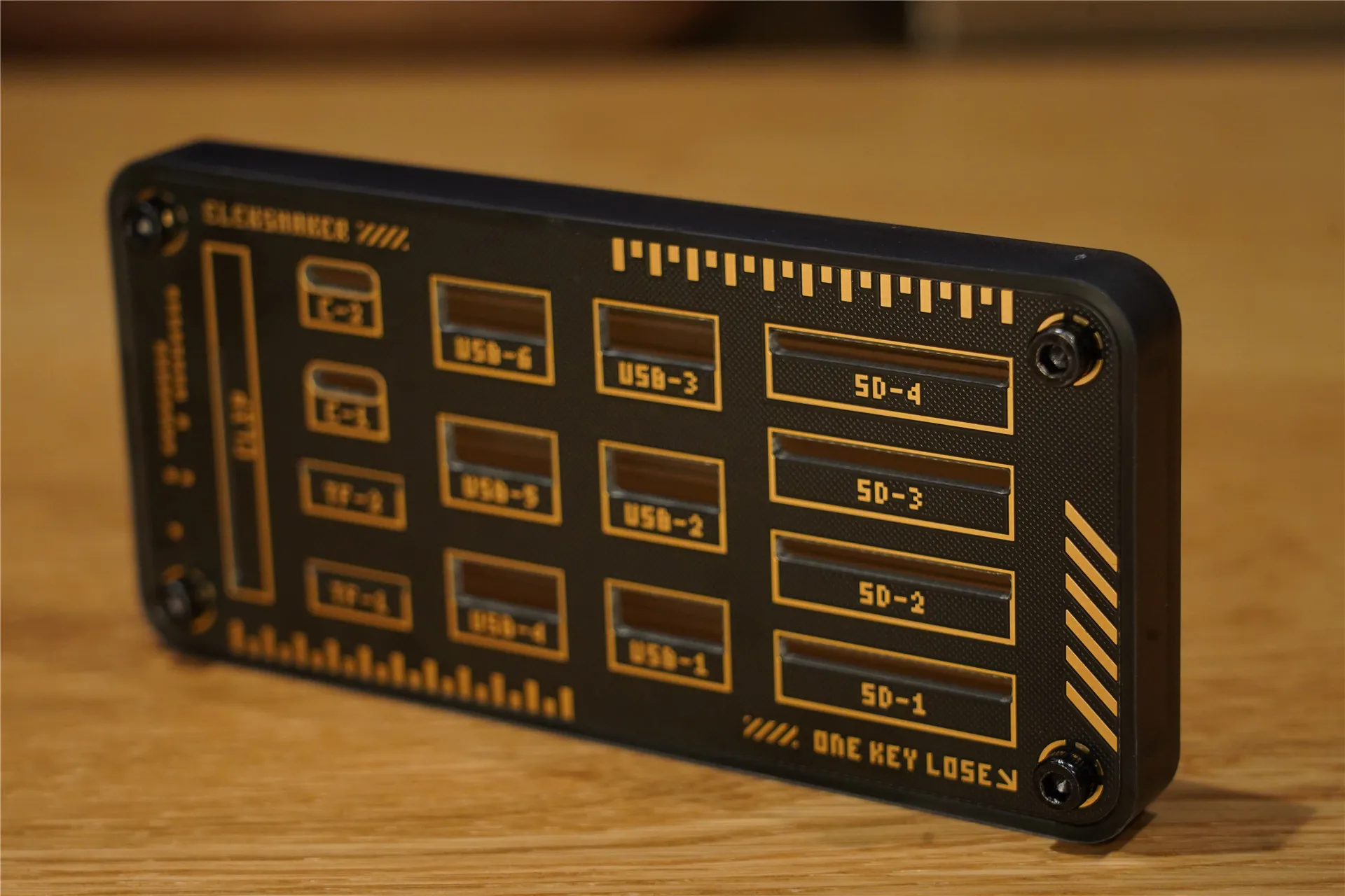 Eleksmaker originální dřevěný paměť karta SD karta TF karta úložný skříňka tabletop okrasa kamarad dar