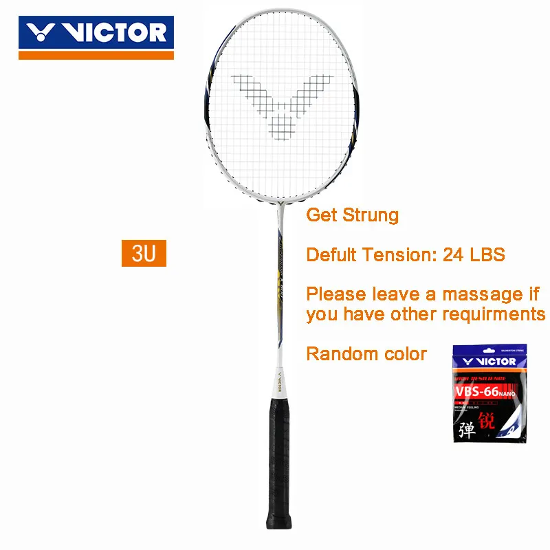 3U get strung VBS66N VICTOR оригинальная ракетка для бадминтона Hypernano X series control Высококачественная высокопрочная углеродная ракетка HX-600 - Цвет: 3U get strung VBS66N